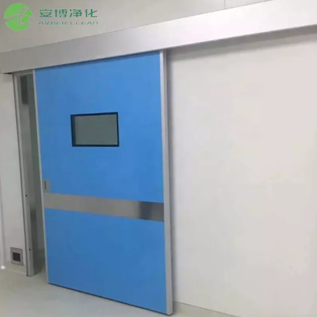 Sound Insulation Fireproof Airtight Automatic Cleanroom Door with Door Window Schalldämmung feuerfest luftdicht automatisch Reinraumtür mit Türfenster