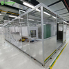 Klasse 100 Einfacher sauberer Raum modularer sauberer Stand mit antistatischer Vorhang