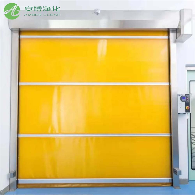 Custom Cleanroom Rollen Sie Türen für platzeffizienten und sicheren Zugang