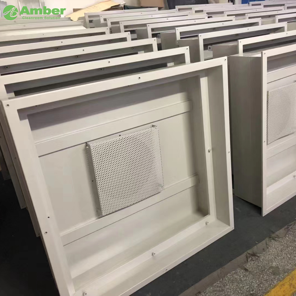 Amber Zero Leckage U15 Filter Flüssigdichtung Hepa -Box für GMP -Reinraum