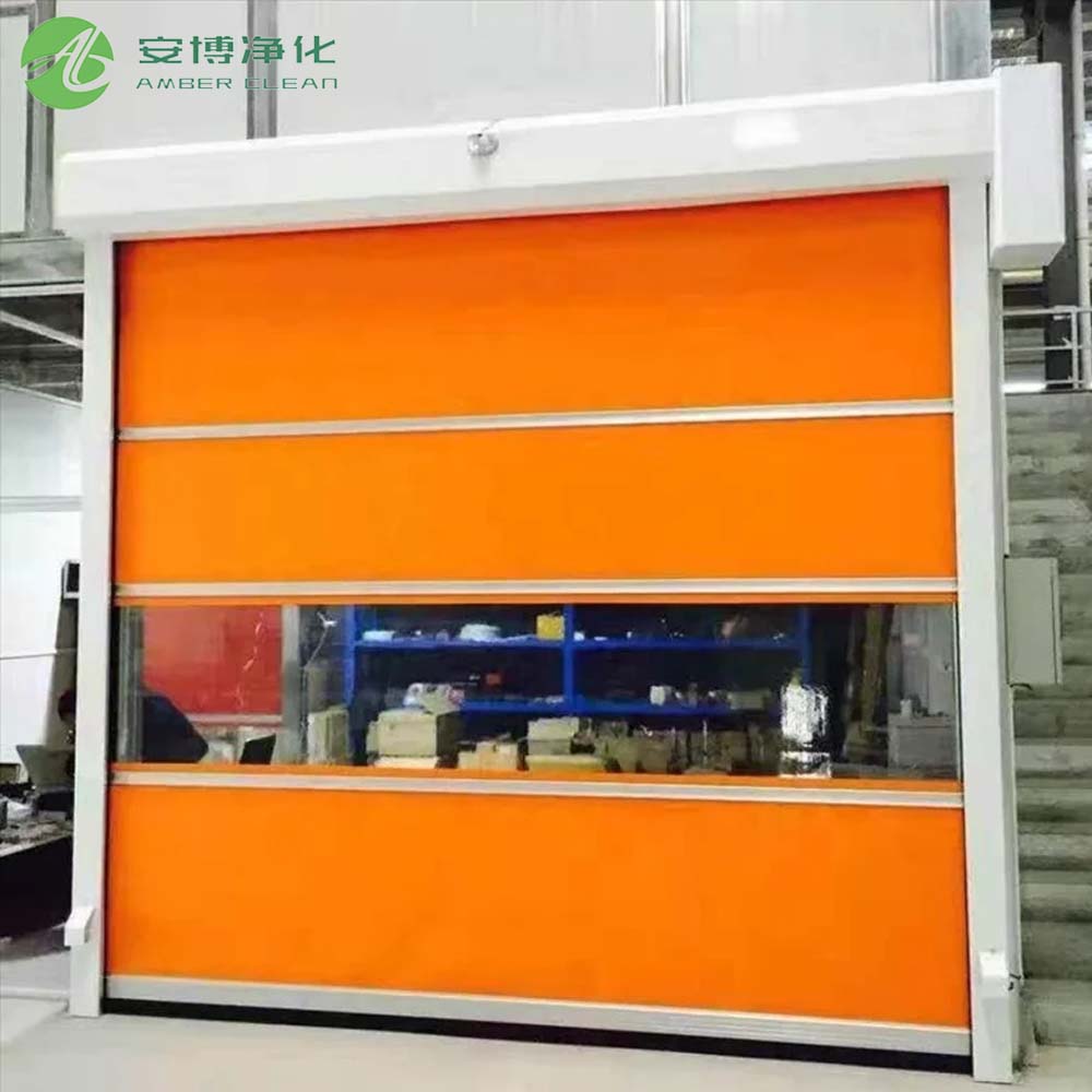 Custom Cleanroom Rollen Sie Türen für platzeffizienten und sicheren Zugang