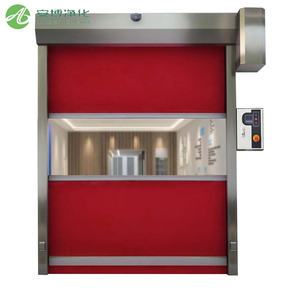 Custom Cleanroom Rollen Sie Türen für platzeffizienten und sicheren Zugang