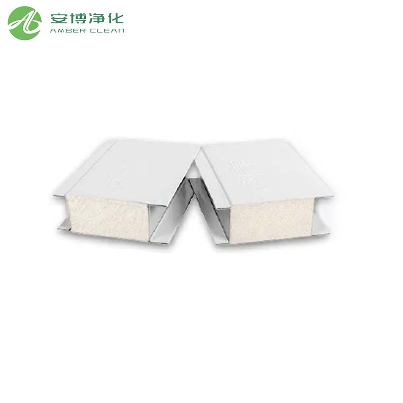 Bernstein 100 kg/㎡ Feuerschutz PU -Sandwich -Panel für Reinraumkältelager